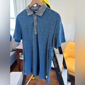 2014 Todd Snyder Chambray Collar Polo Size M